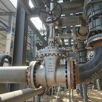 شیر فلکه کشویی  کلاس 300 -16 اینچ فولادی